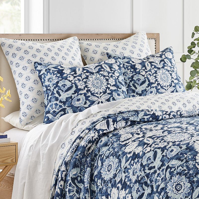 Levtex Home Laure Indigo Quilt Set with Shams