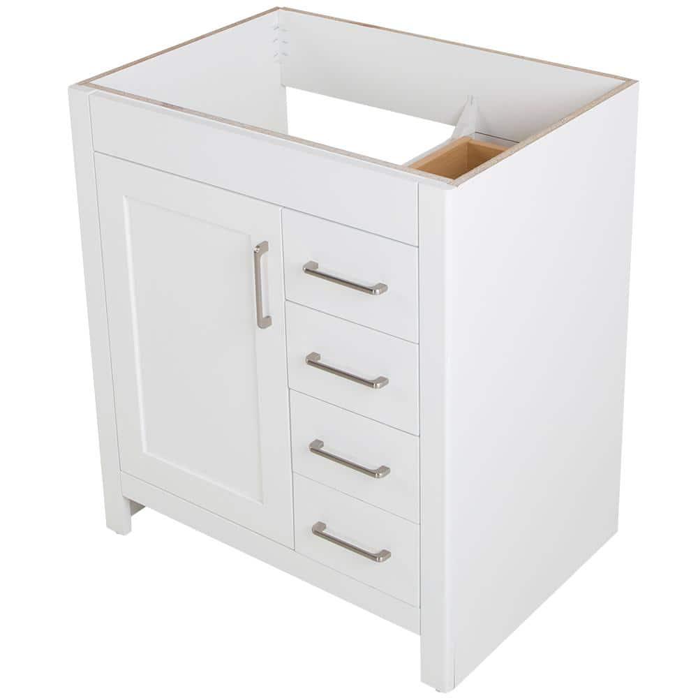 Home Decorators Collection Westcourt 30 in W x 21 in D Bathroom Vanity Cabinet Only in White