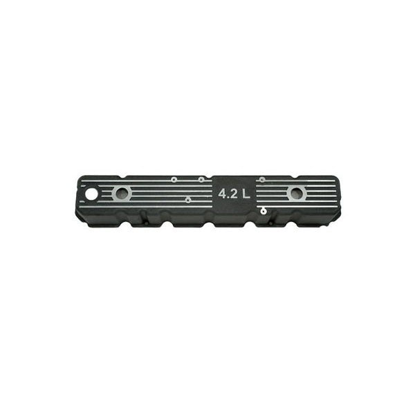 Omix-ADA Black 4.2L Aluminum Valve Cover Kit With Hardware and Cork Gasket (Black) - 17401.08