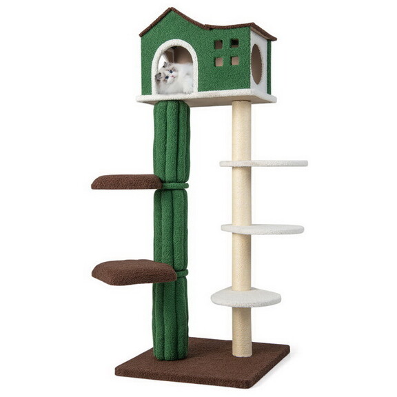 Costway 19345286 Multi level Cat Tree with Condo a...