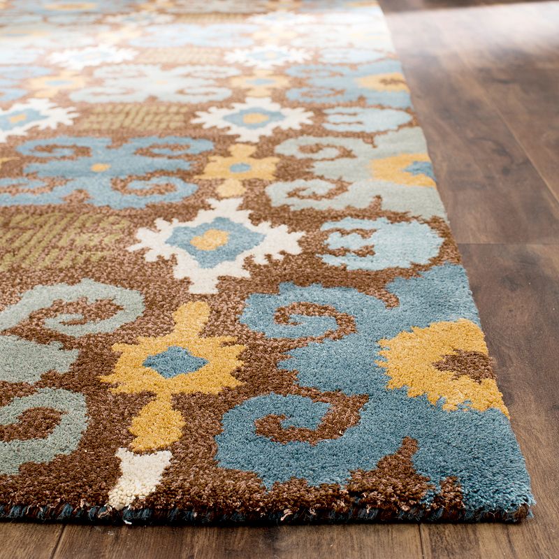 Safavieh Soho Checkerboard Floral Wool Rug