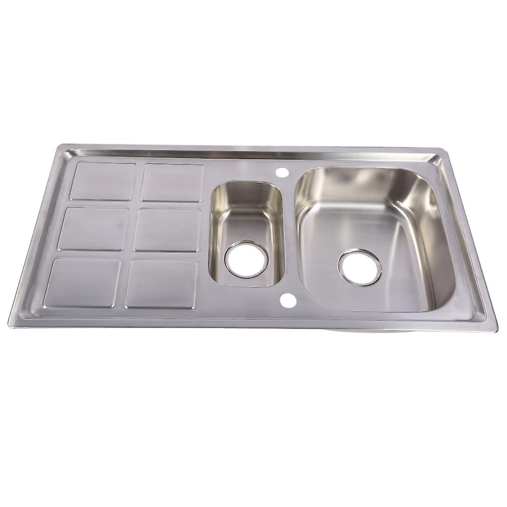 Stainless Steel Kitchen Sink Washing Bowl Basin Water Tank For Home Kitchen Use  Heat Resistant， Durable And Easy To Clean