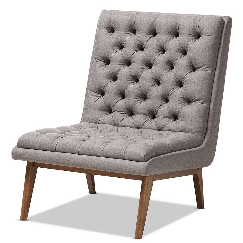 Baxton Studio Annetha Mid-Century Lounge Chair