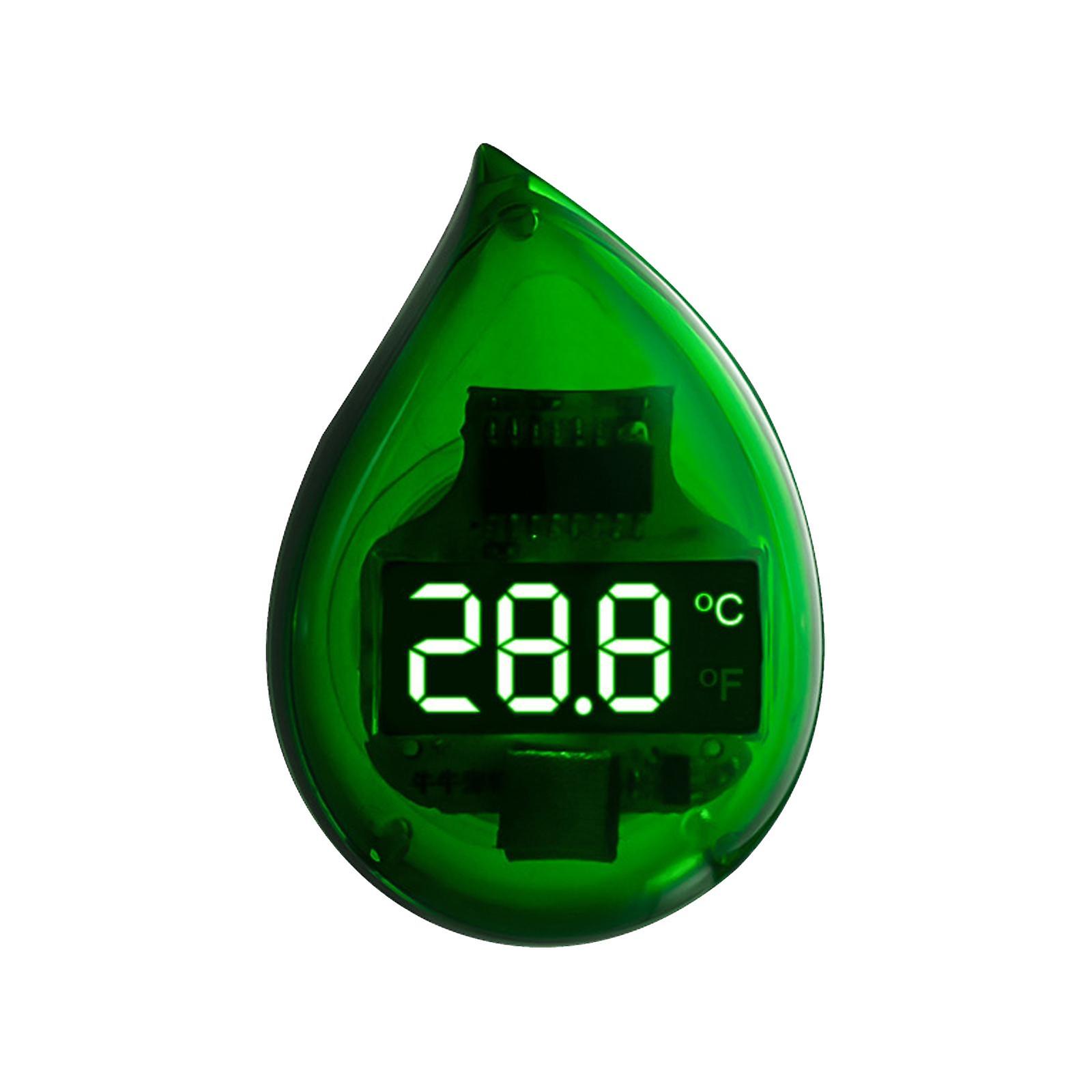 Aquarium Thermometer Stick On Led Display Fish Tank Thermometer Easy To Read Green