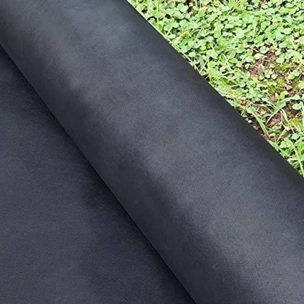 Agfabric 3 ft. x 50 ft. Biodegradable Weed Barrier Nonwoven Landscape Fabric for Raised Bed Organic Ground Cover W1HDWBBBK350