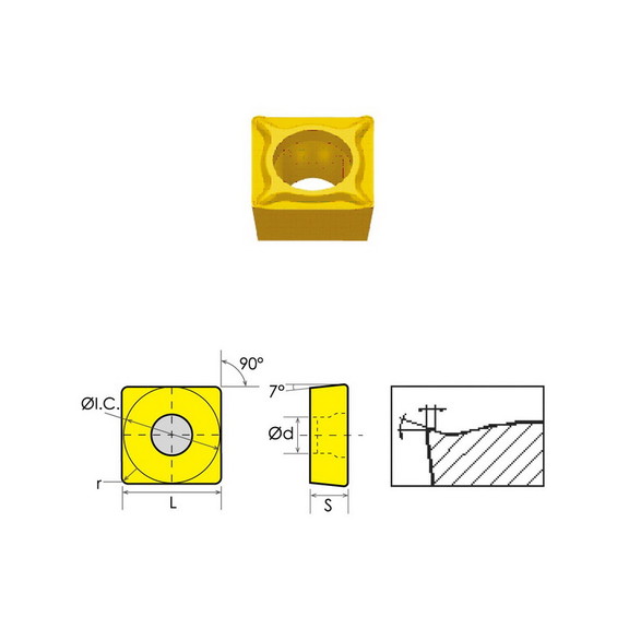 ABS Import Tools SCMT 432 HM COATED CARBIDE INSERT...