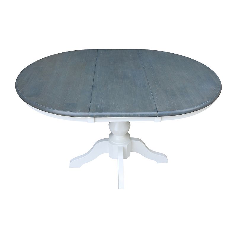 International Concepts Round Leaf Pedestal Dining Table