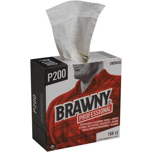 Georgia Pacific Brawny Professionalandreg; P200 Disposable Towels | 4 Ply， Quarter-fold， 9.20