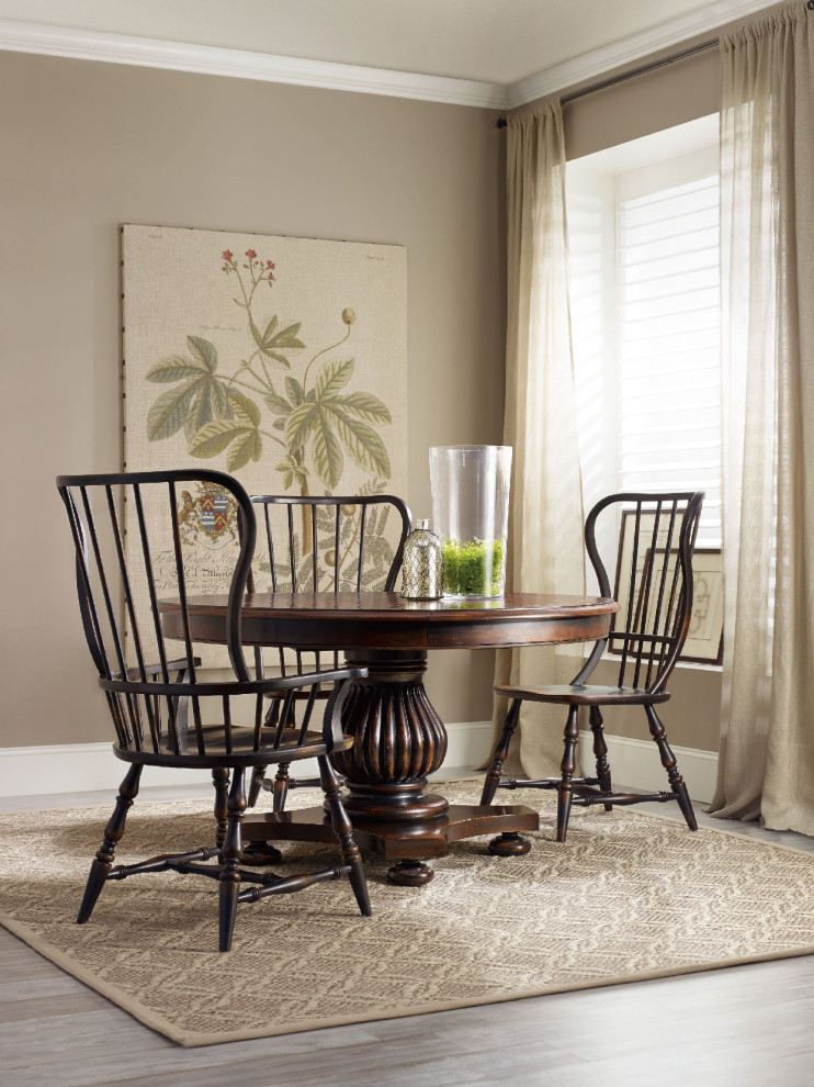 Sanctuary Spindle Side Chair  Ebony   Traditional   Dining Chairs   by Hooker Furniture  Houzz