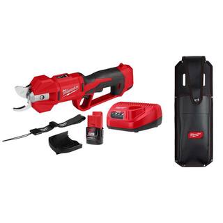 MW M12 FUEL 12V Brushless Cordless Brushless Cordless Pruner Kit with Pruner Holster 2.0 Ah Battery and Charger 2534-21-49-17-2765