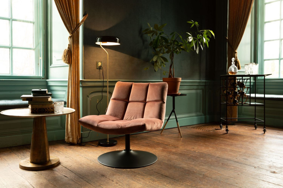 Pink Pedestal Accent Chair  Dutchbone Bar   Contemporary   Armchairs And Accent Chairs   by Luxury Furnitures  Houzz