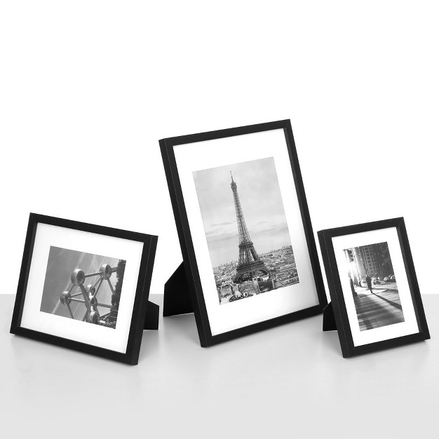 Songmics Gallery Wall Frame Set Multi Picture Frames Set Of 7 One 11x14 Two 8x10 Four 6x8 Collage Photo Frame Hanging Or Tabletop Display Black