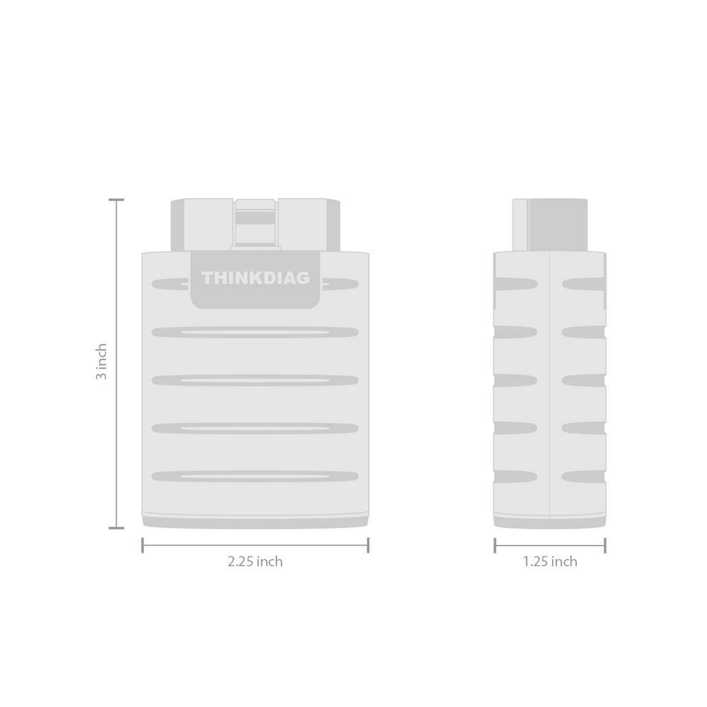 Thinkcar Thinkdiag OBD2 Bluetooth Dongle Full Systems Scanner with Bi-Directional ECU Coding 16 Special Functions and Resets THINKDIAG