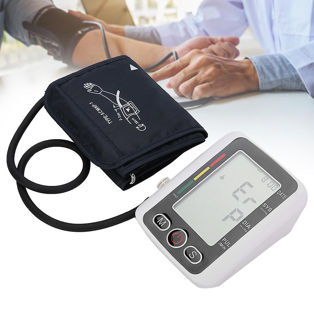 Electric Blood Pressure Monitor Digital Arm Sphygmomanometer With Voice Function