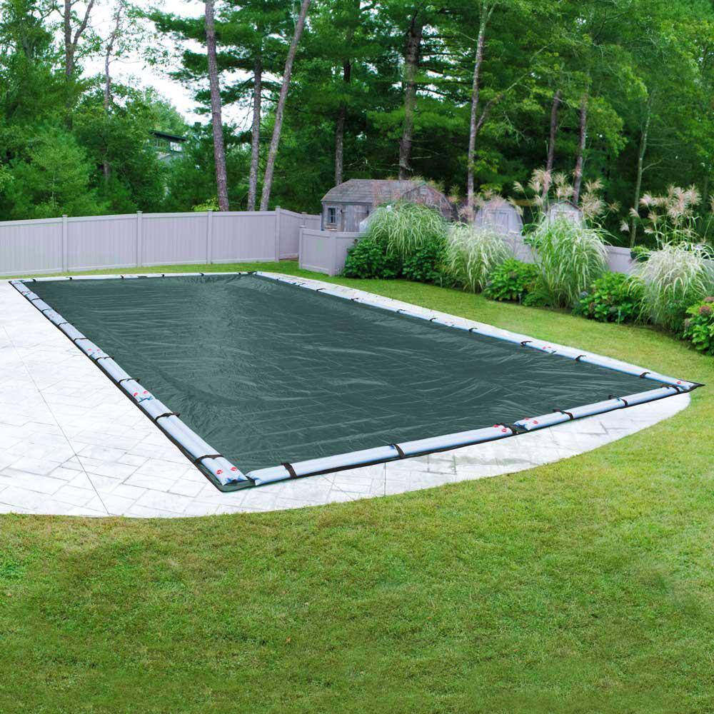 Robelle Supreme Plus 20 ft. x 45 ft. Rectangular Teal Solid In-Ground Winter Pool Cover 392045R