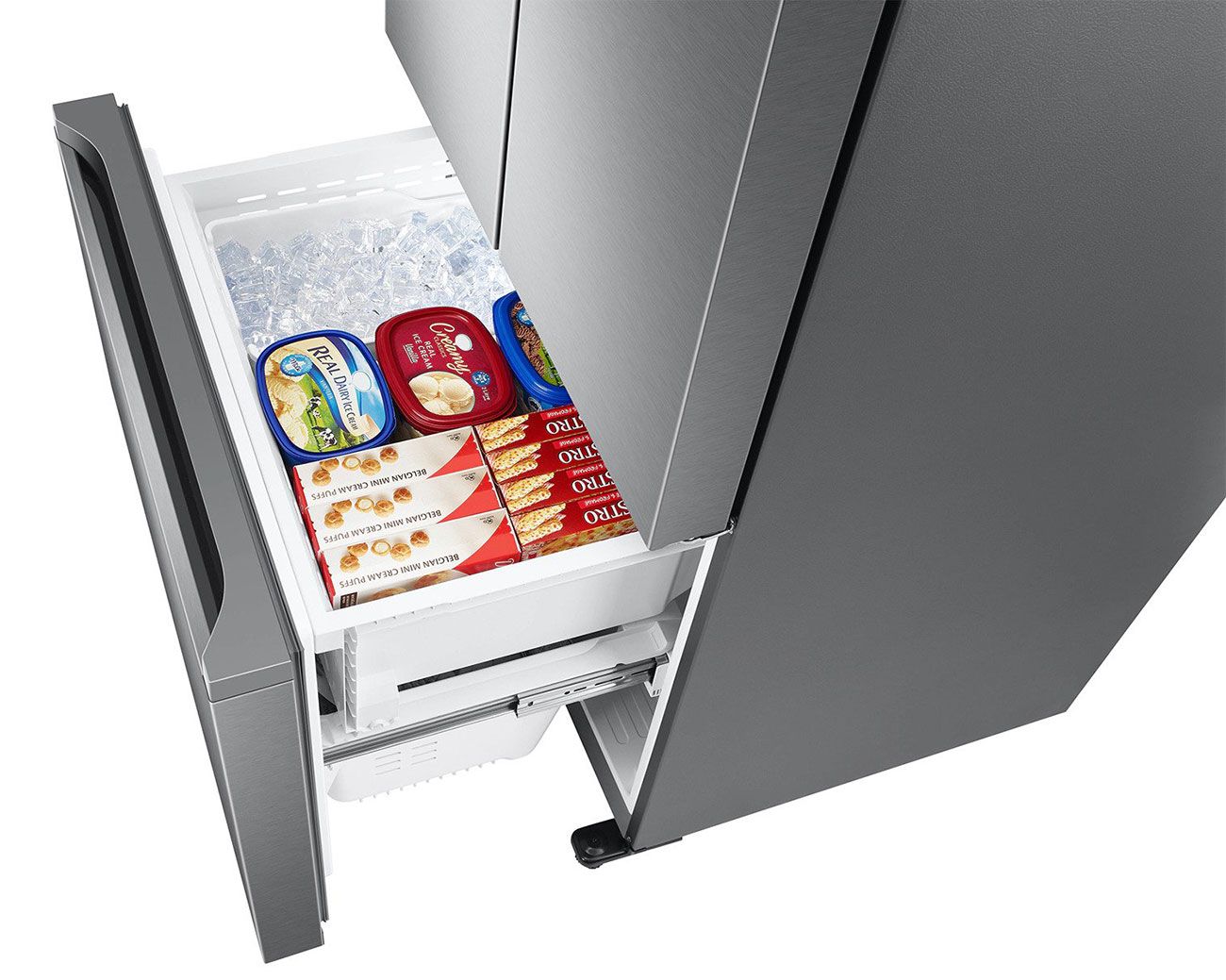  ADA 19.5 Cu. Ft. Fingerprint Resistant Stainless Steel 3-Door French Door Smart Refrigerator