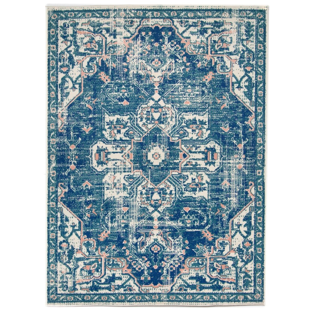 Derya Bohemian Medallion Indoor/ Outdoor Area Rug