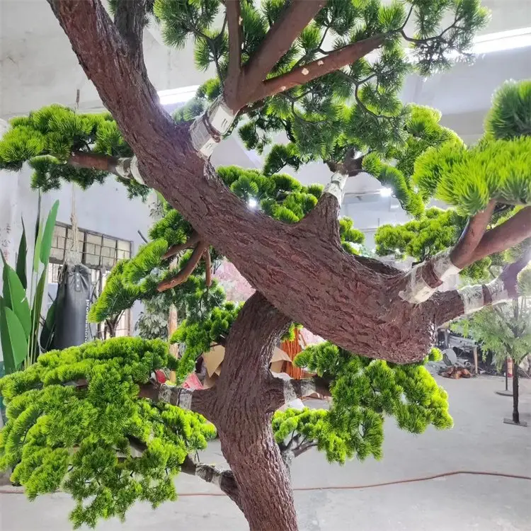 wholesale large Artificial Pine Tree plant fake green plants trunks decoration outdoor