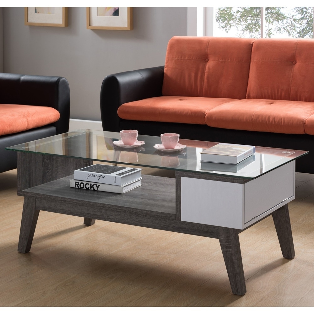 Furniture of America Oslo Contemporary 47 inch 1 shelf Coffee Table