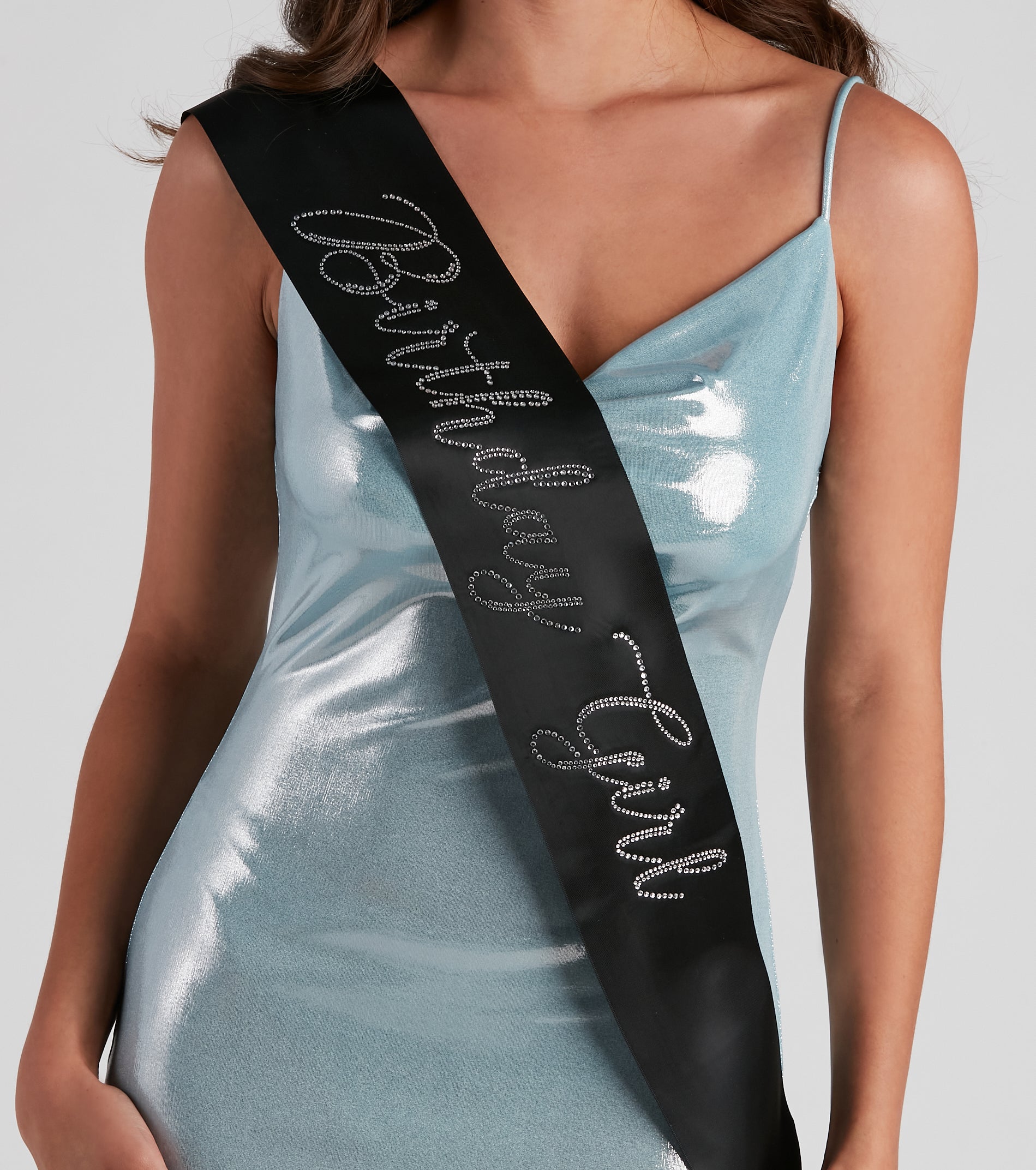 Birthday Girl Rhinestone Satin Sash