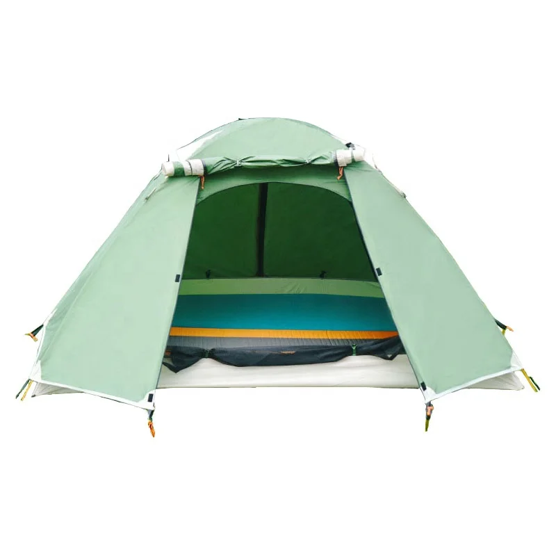 Customizable Waterproof 3 4 People Outdoor Camping Tent Hiking Sunscreen Double Layers Tents