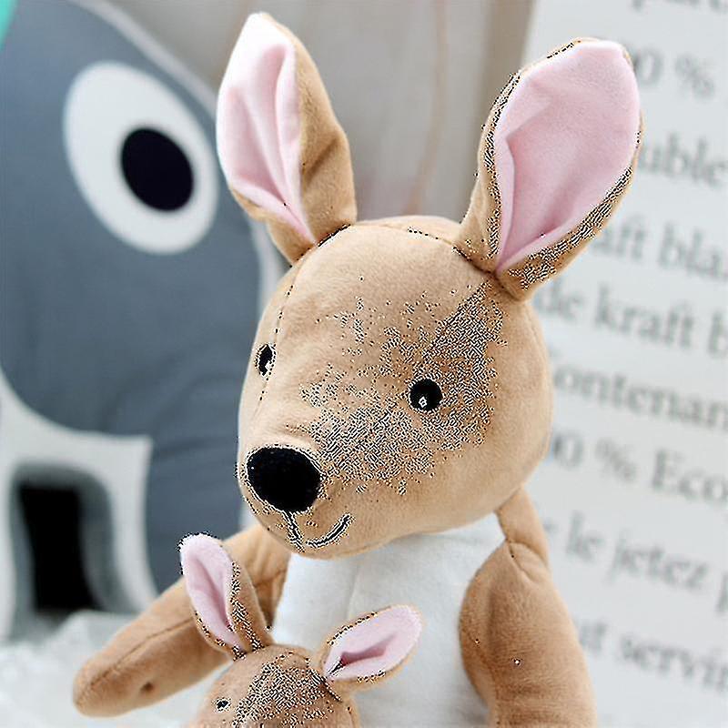 Kangaroo Doll Plush Toy Soft Animal Stuffed For Baby Gift