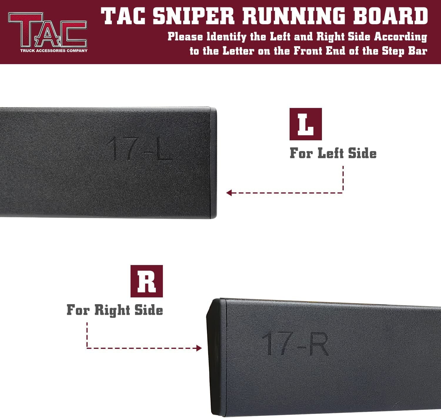 TAC Sniper Running Boards Compatible with 2020-2023 Jeep Gladiator JT Truck Pickup 4