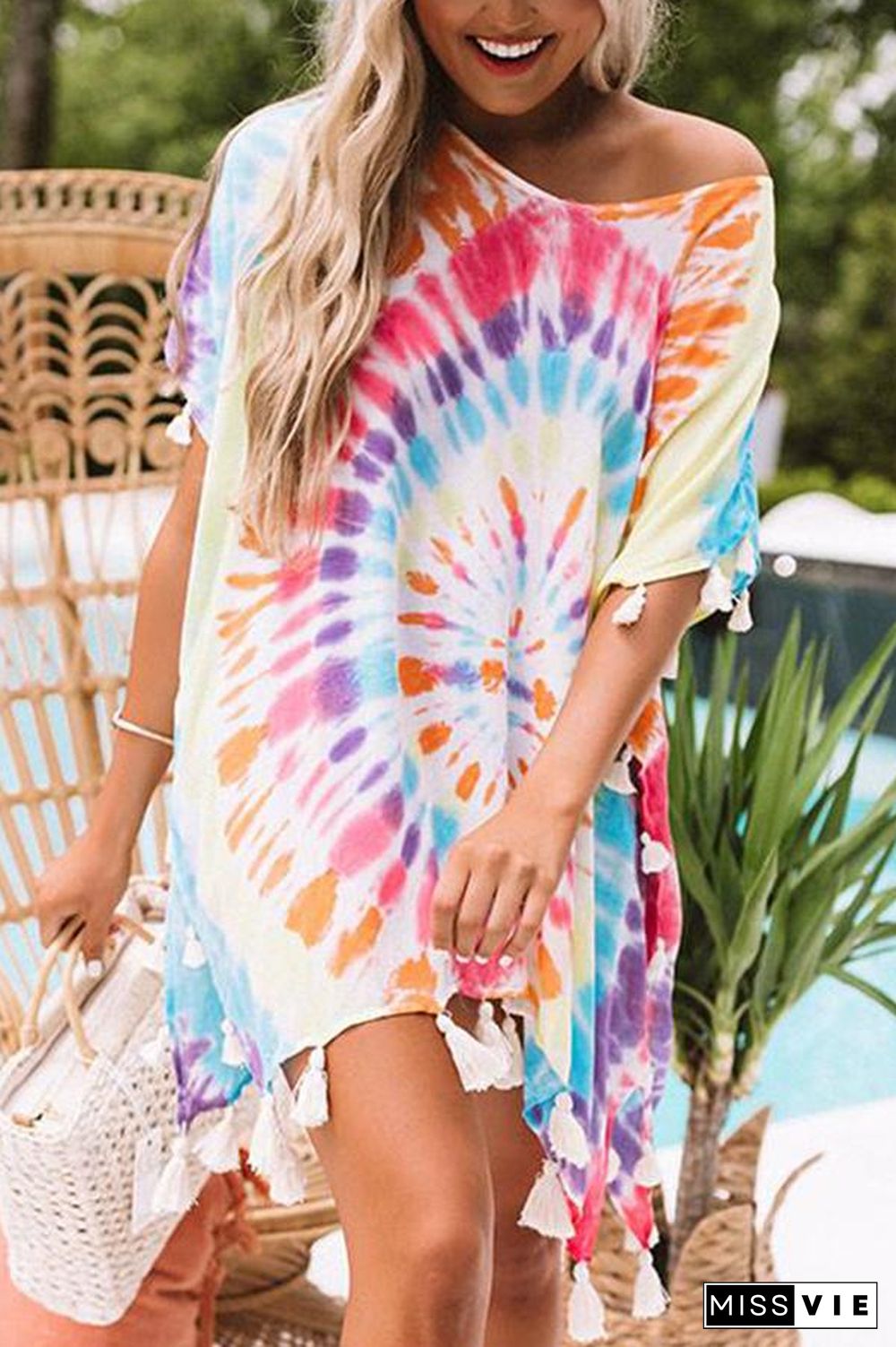 Soakin' Up The Sun Tie Dye Cover Up