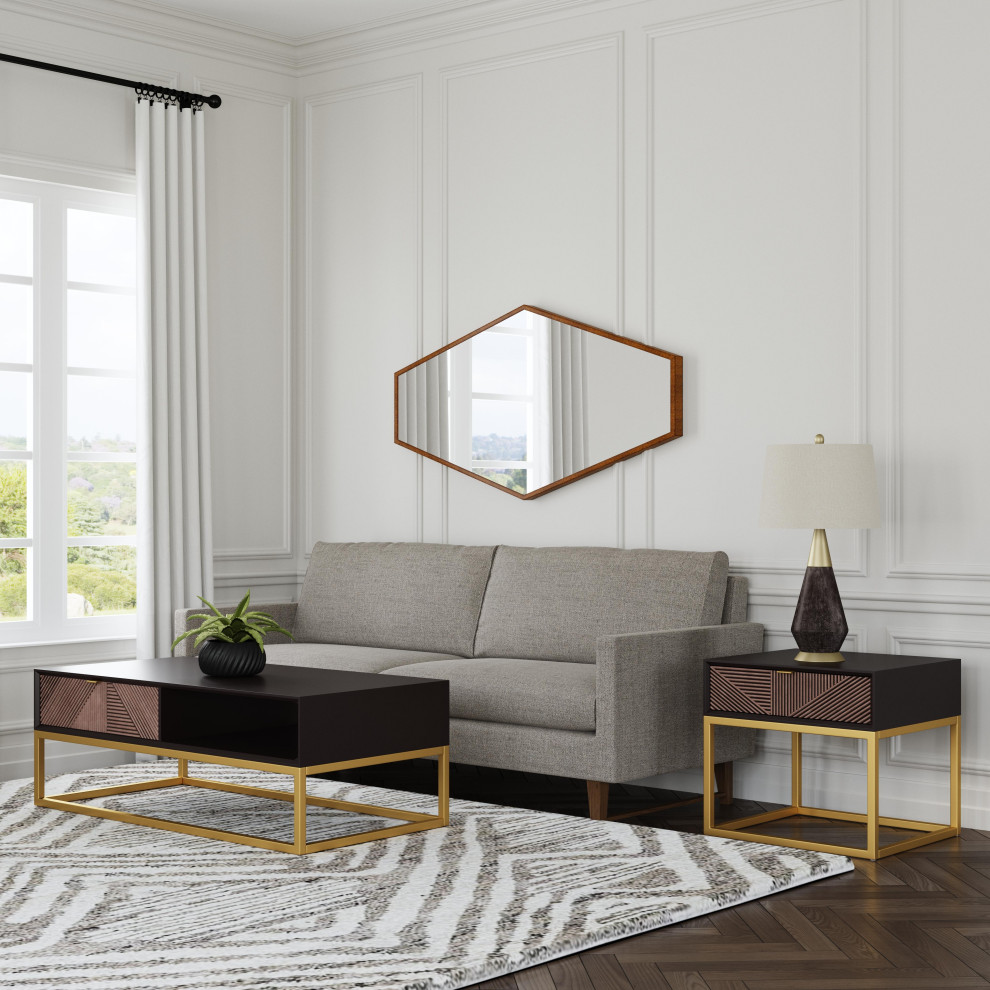 Beader Cocktail   Contemporary   Coffee Tables   by BASSETT MIRROR CO.  Houzz