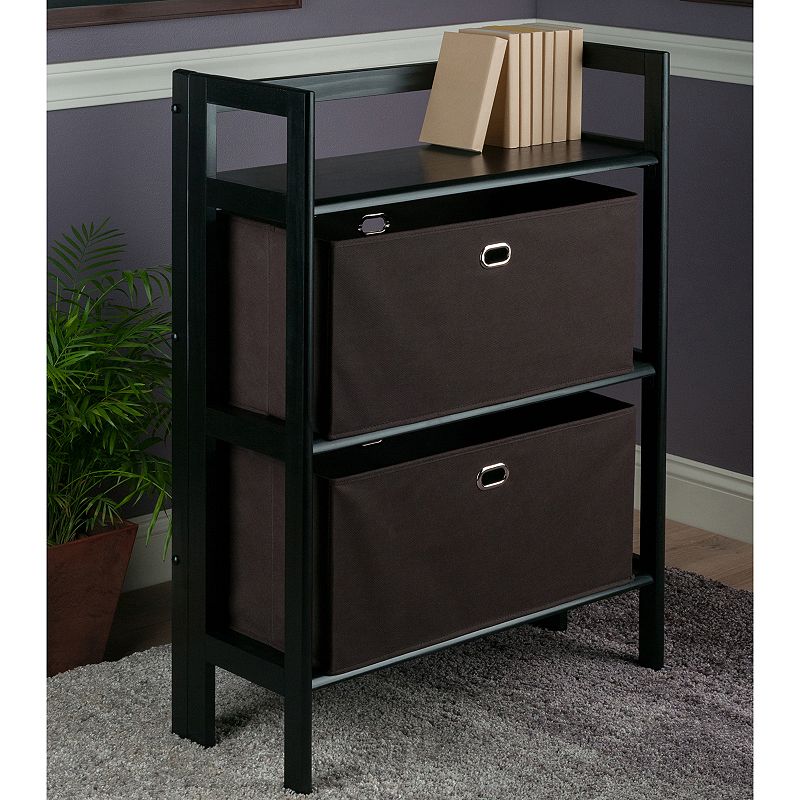 Winsome Torino Storage Cabinet and Baskets 3-piece Set