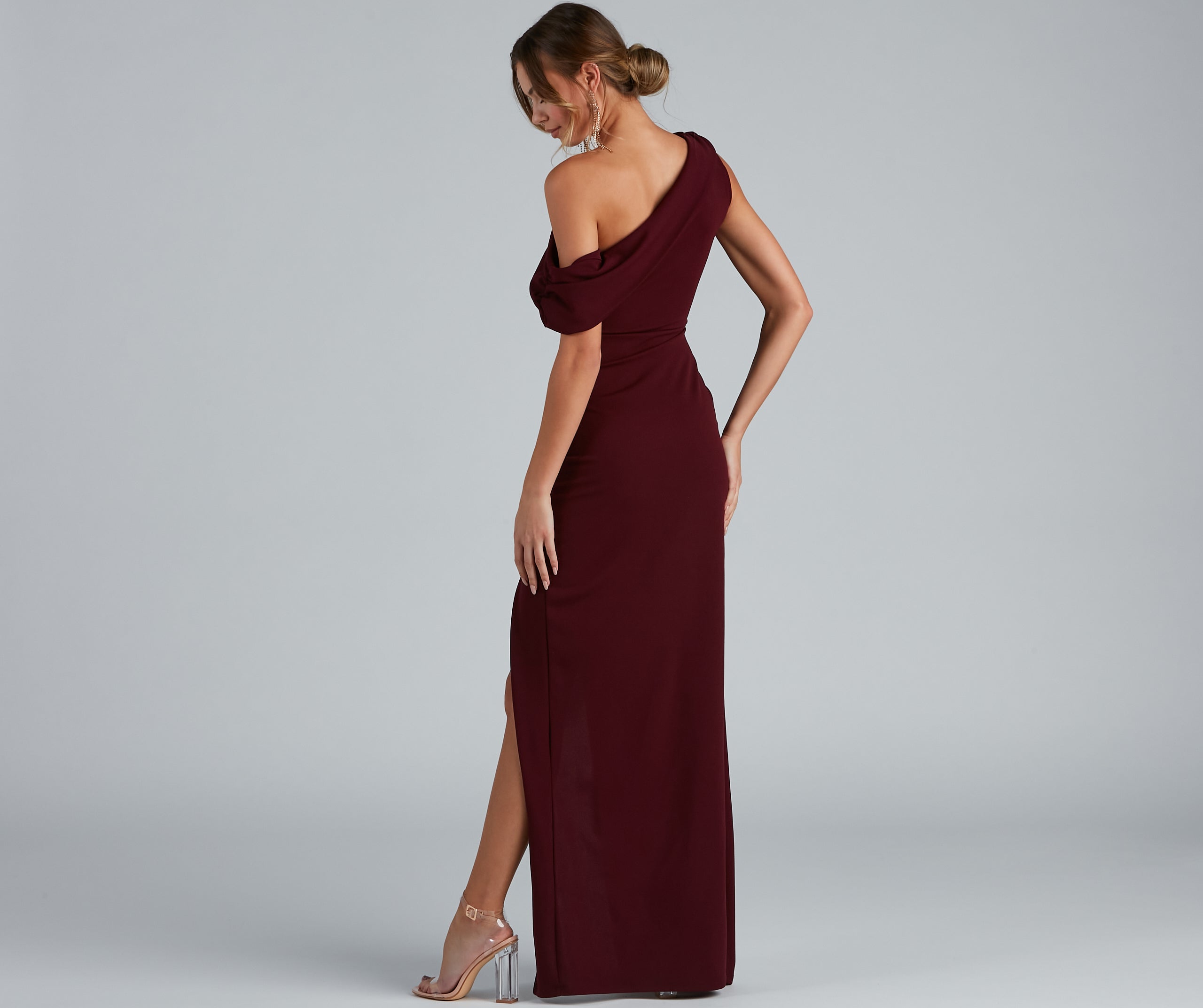 Octavia Formal A-Line Crepe Dress