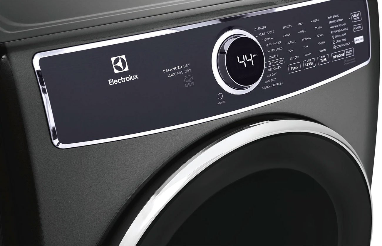 Electrolux 8 Cu. Ft. Titanium Front Load Perfect Steam Electric Dryer With Balanced Dry and Instant Refresh