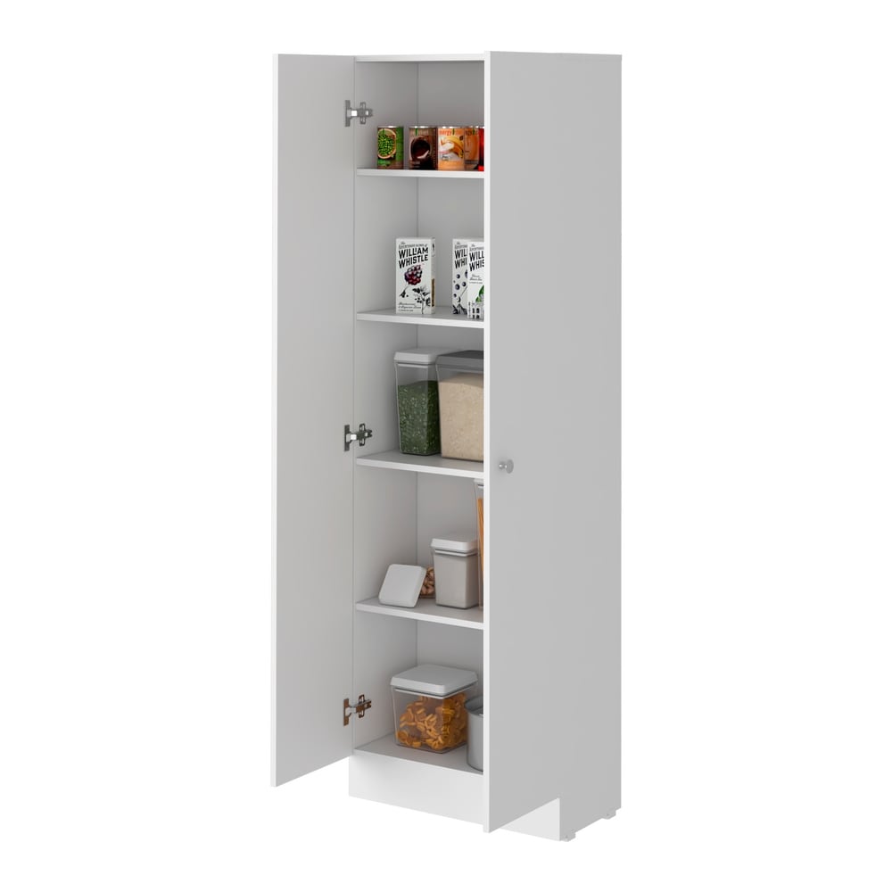 Simple Rectangle 2 Door Storage Tall Cabinet