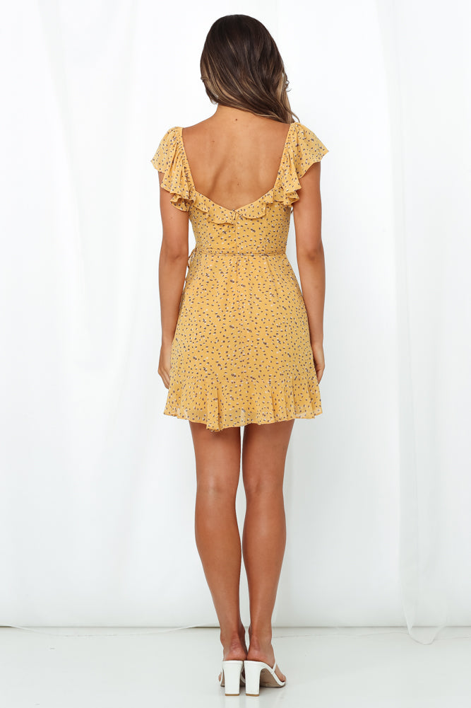 Dream Long Enough Dress Yellow