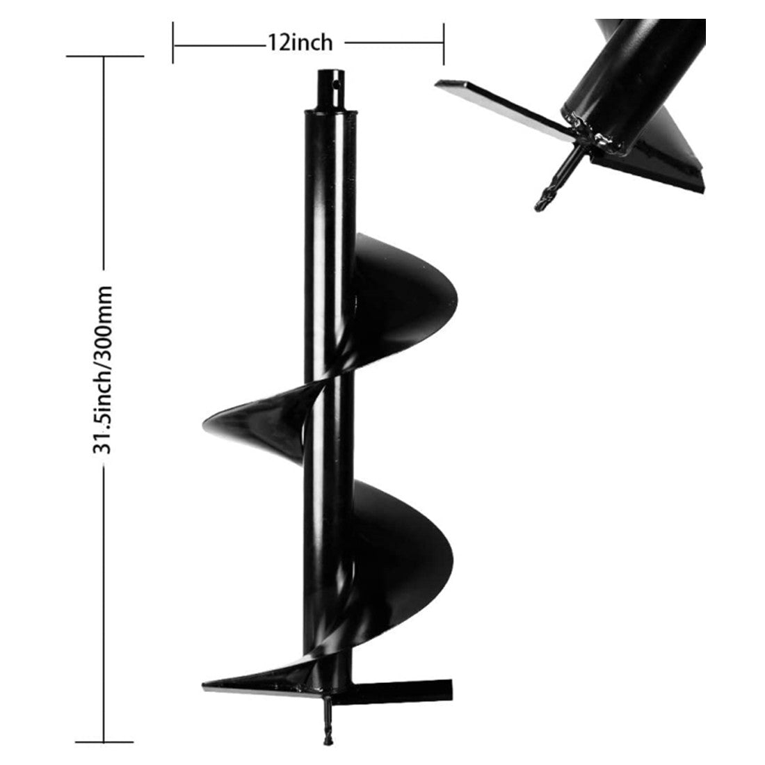 Dc House Hand-Held Gas Powered 62cc Post Hole Digger with 6"10"12" Earth Augers Extension Rods 3 Packages