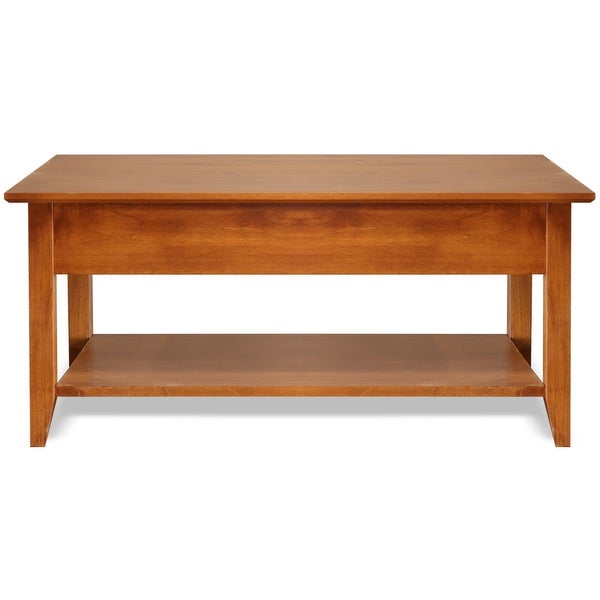 2 Drawer Solid Wood Coffee Table