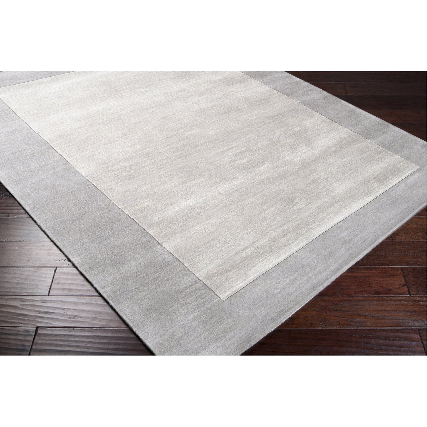 Mystique Collection Wool Area Rug in Elephant Grey