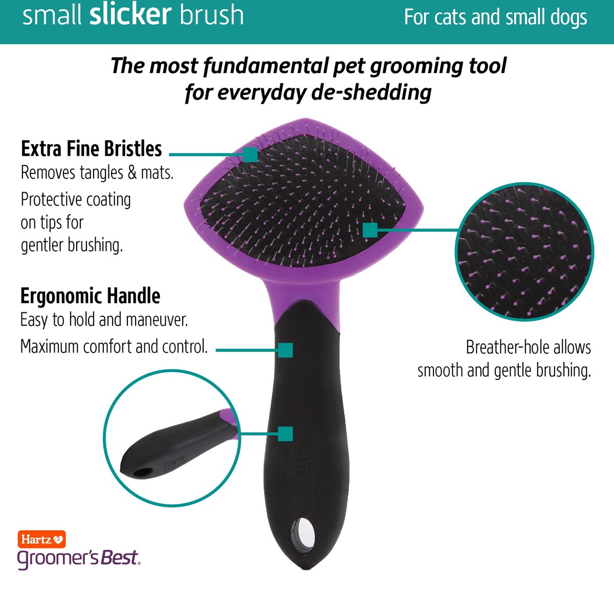 Hartz Groomer's Best Slicker Brush for Dogs and Cats