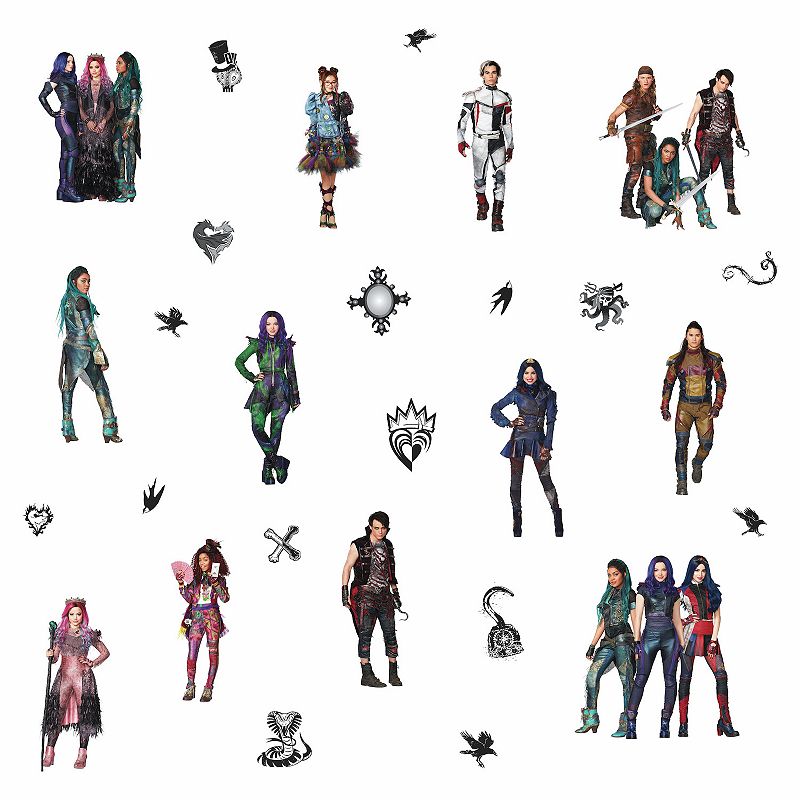 Disney's Descendants 3 Peel and Stick Wall Decals 28-piece Set by RoomMates