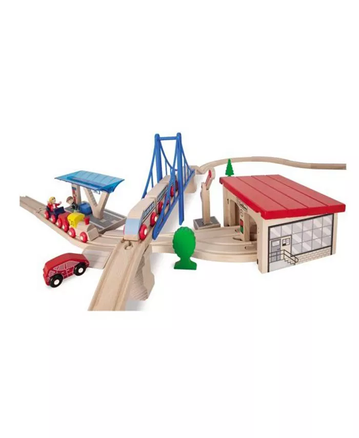 Simba Toys Eichhorn Large Wooden Train Play Set  58 Piece