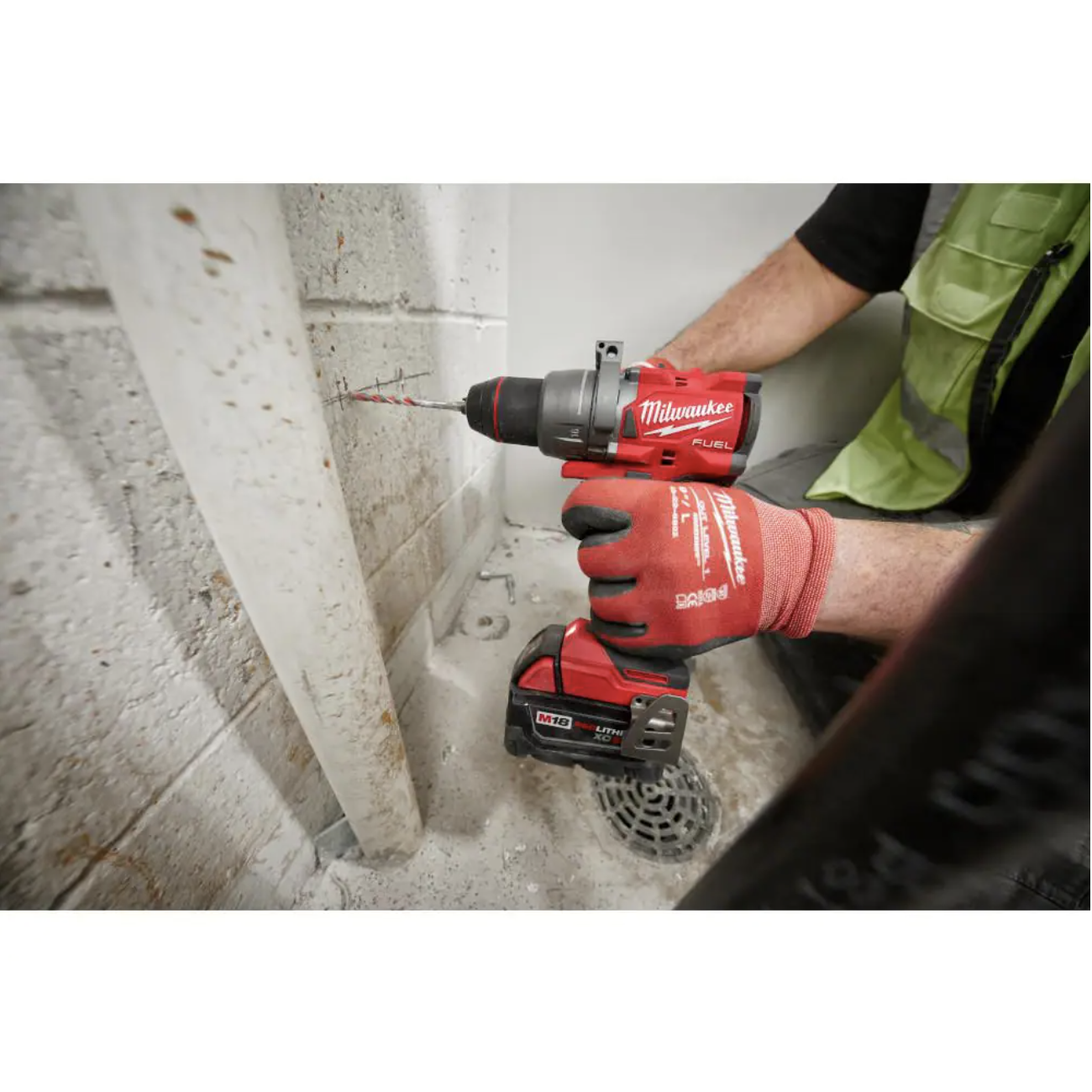 Milwaukee M18 FUEL 18V Lithium-Ion Brushless Cordless 1/2 in. Hammer Drill/Driver (Tool-Only)