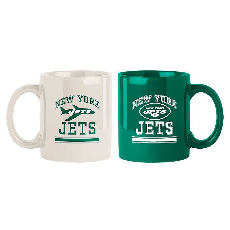 New York Jets 15oz. Color Mug 2-Pack Set