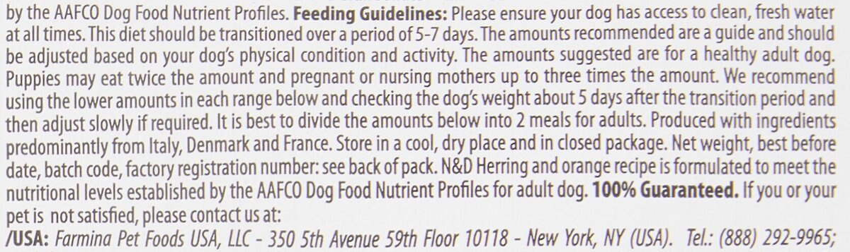 Farmina NandD Ocean Herring and Orange Mini Adult Grain-Free Dry Dog Food