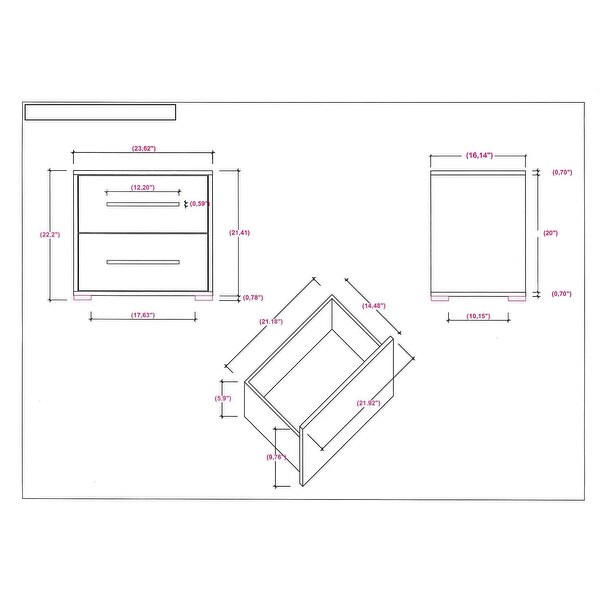 Somette Napolitan Contemporary 4-Piece Bedroom Set in Timeless Gray - - 37980773