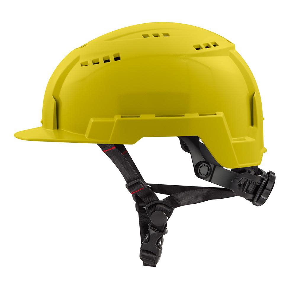 MW Yellow Front Brim Vented Safety Helmet with BOLT Class C 48-73-1322 from MW