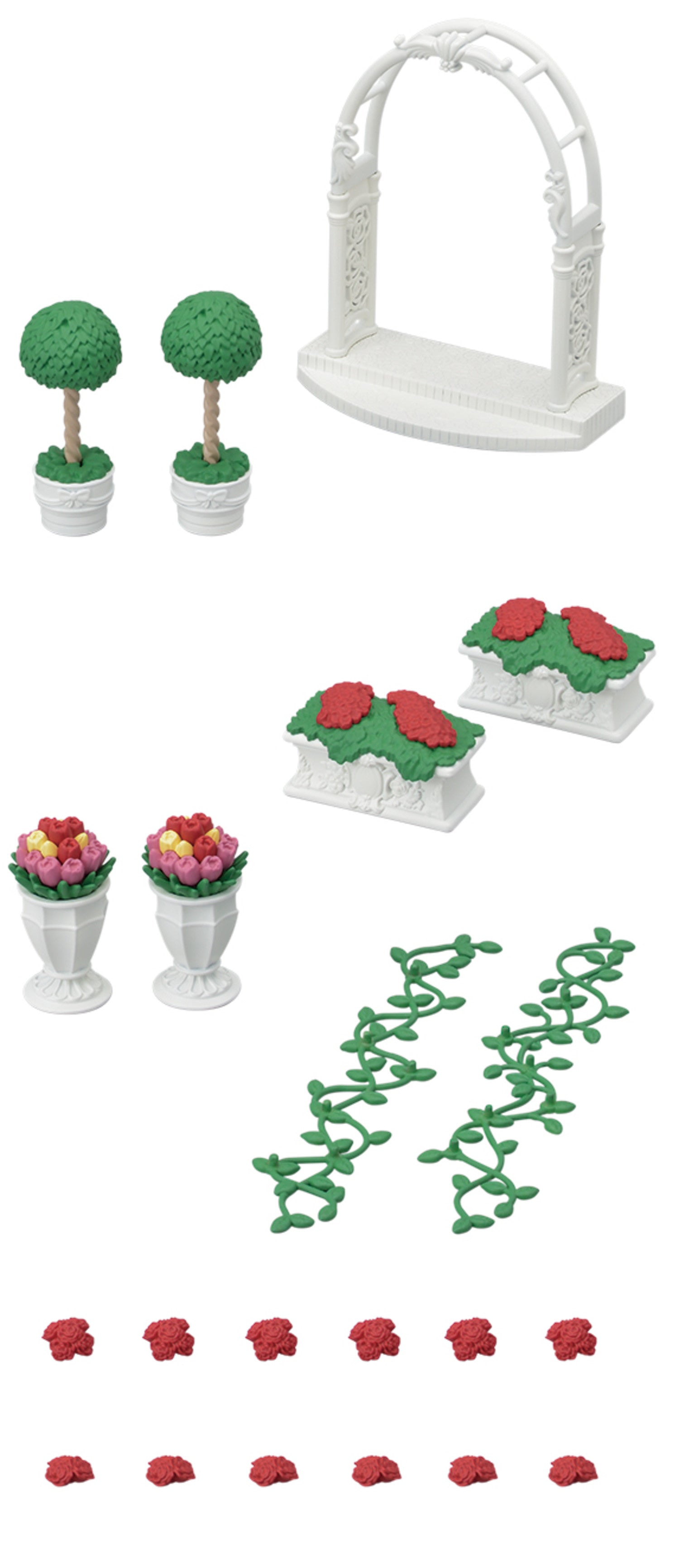 Calico Critters Town Series Floral Garden Set, Dollhouse Décor and Accessories Set