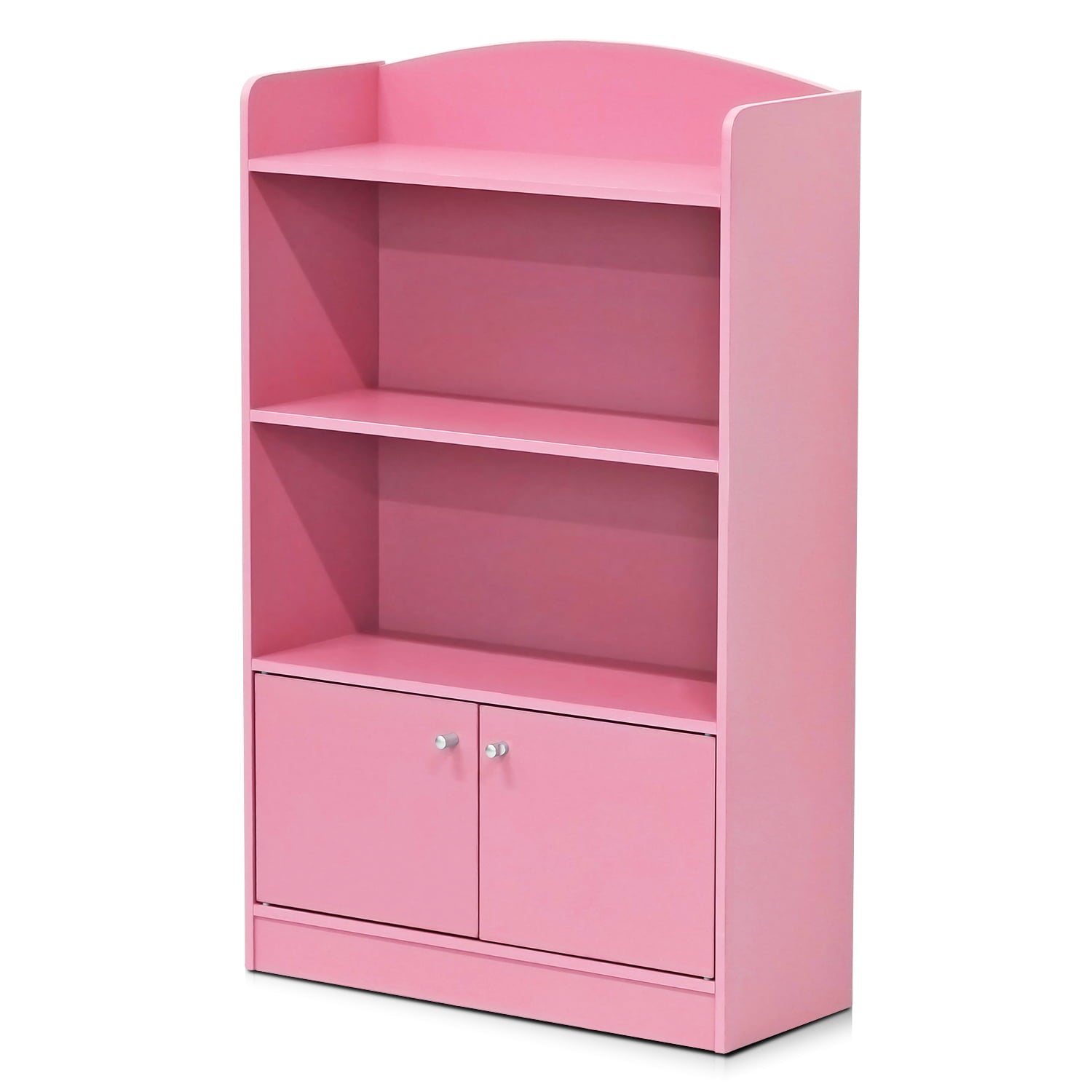 Furinno KidKanac Bookshelf with Storage Cabinet, Multiple Finishes