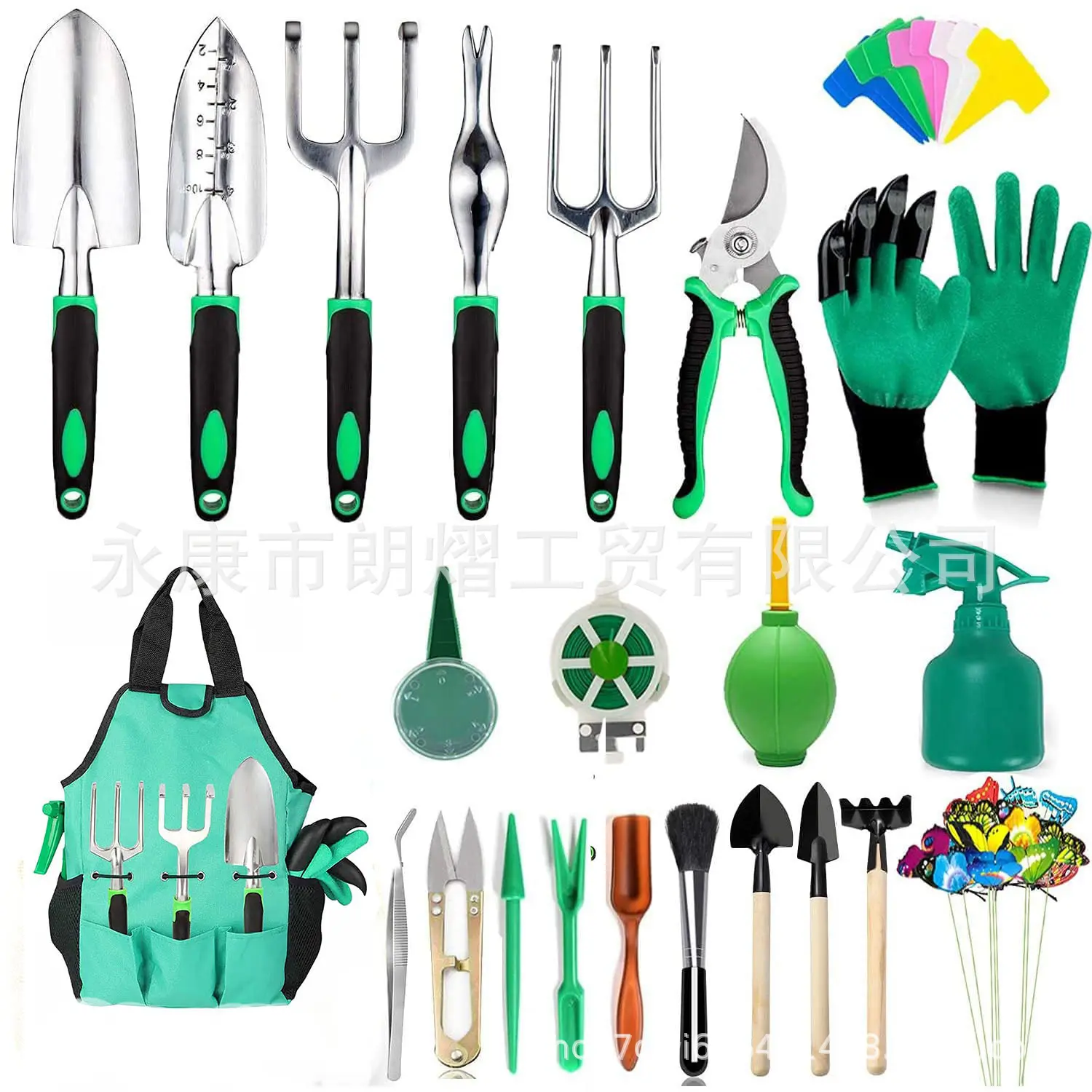 Garden Tools 83Pcs Aluminum oy Gardening Tools Starter Kit with Bag Heavy Duty Gardening Work Set Ergonomic Hand for Women