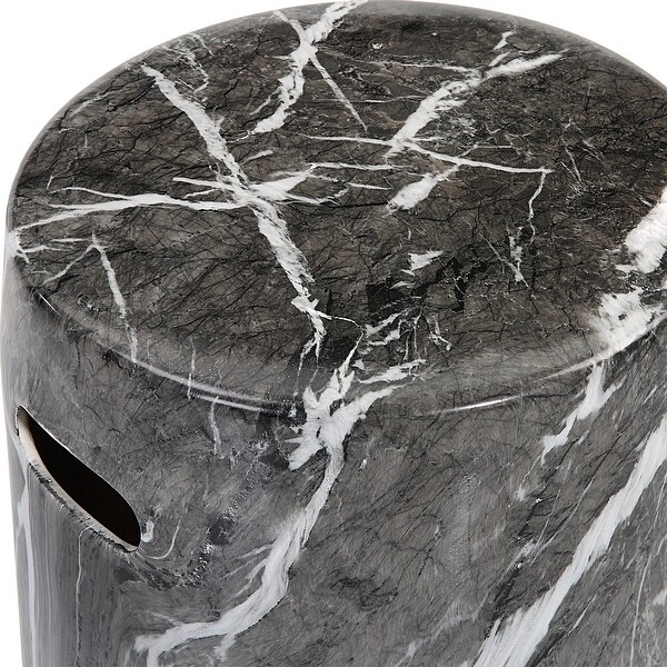 Uttermost Marvel Marbled Garden Stool - 13 W X 17 H X 13 D (in)