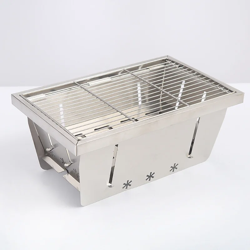 Hot Sale Outdoor  Hiking Picnic BBQ Cell Grill  Lightweight Stainless Steel Portable Foldable Camping Stove